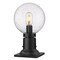 Z-Lite Laurent Outdoor Pier Mounted Fixture, 1-Light, 8 In.W x 13.5 In.H, Black/Clear Seedy 599PHM-533PM-BK - alternate 1